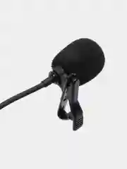 Микрофон петличный проводной (петличка) с выходом Type-C, Lavalier, 1,5м черный