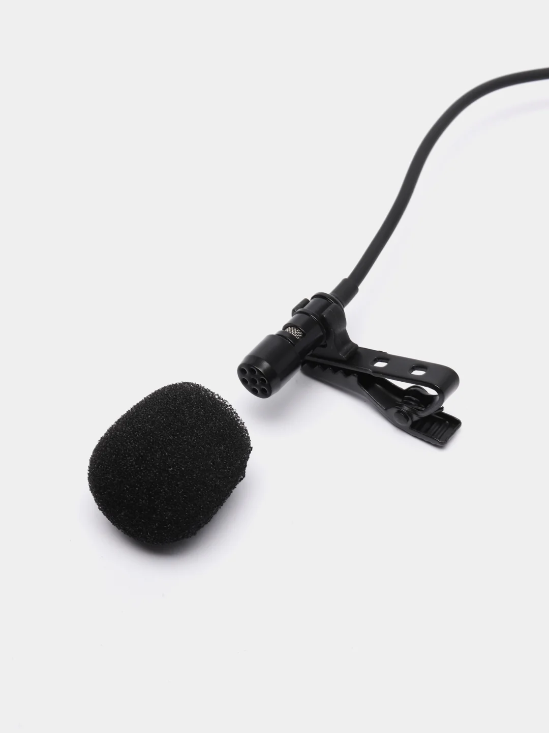 Микрофон петличный проводной (петличка) с выходом Type-C, Lavalier, 1,5м черный