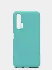 Бирюзовый чехол Huawei Honor 20 Pro (Хуавей Хонор 20) силиконовый противоударный с усиленными углами