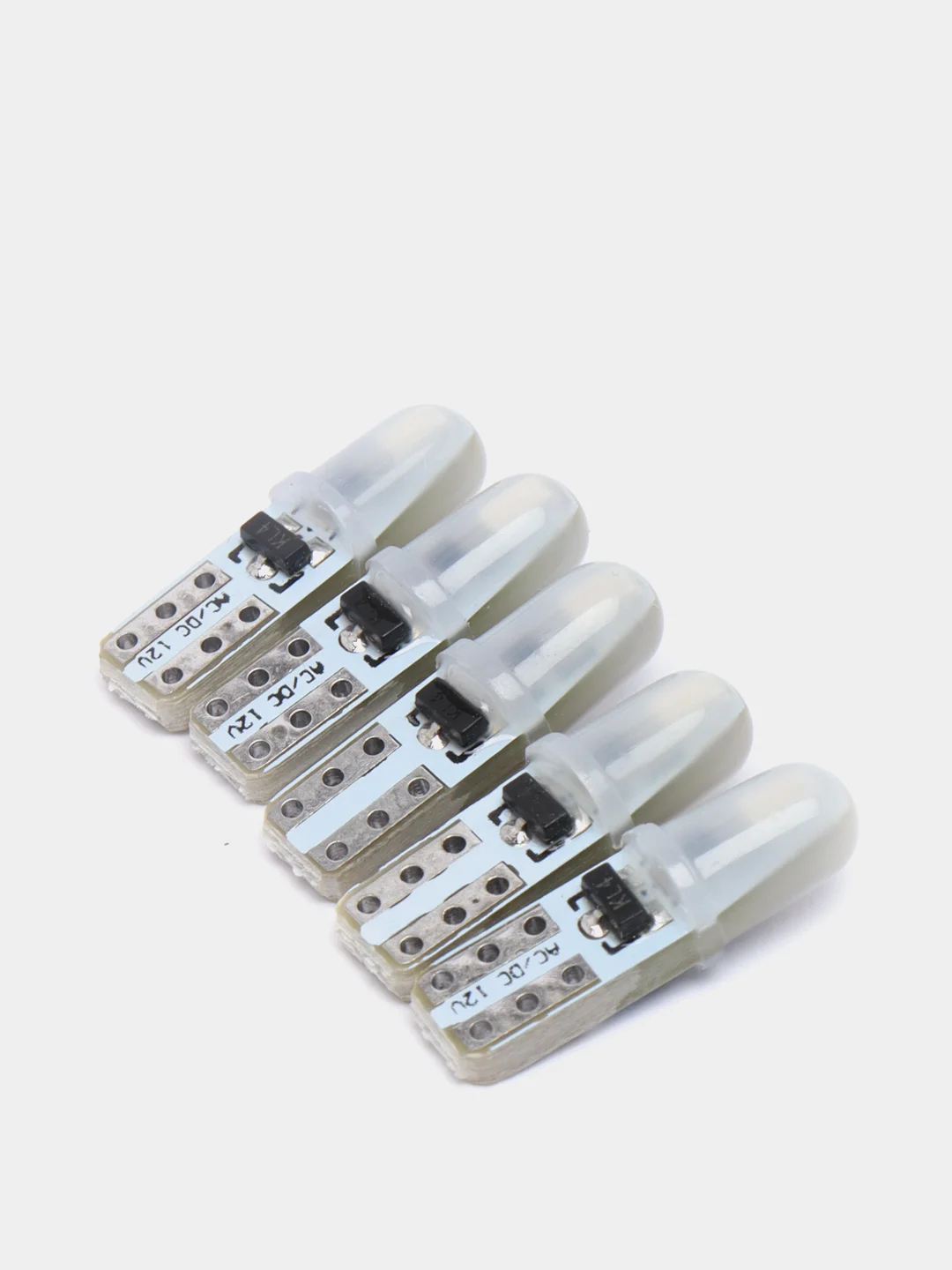 Синий автомобильная светодиодная лампа Т5 3014 2 SMD, 5 штук