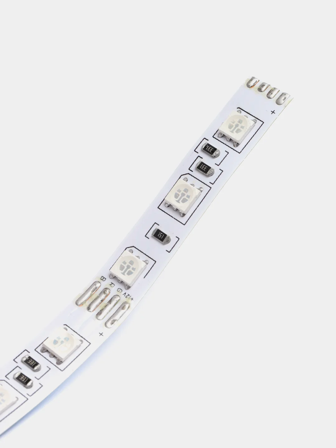 Светодиодная лента 5050, 60св/м, 12V, незащищенная, RGB 828, 14.4W/m, 1 метр