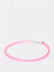 Розовый светящийся LED ошейник силиконовый для собак, на USB зарядке