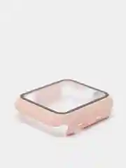 Пудровый ремешок для Apple Watch + чехол со стеклом