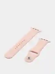 Пудровый ремешок для Apple Watch + чехол со стеклом