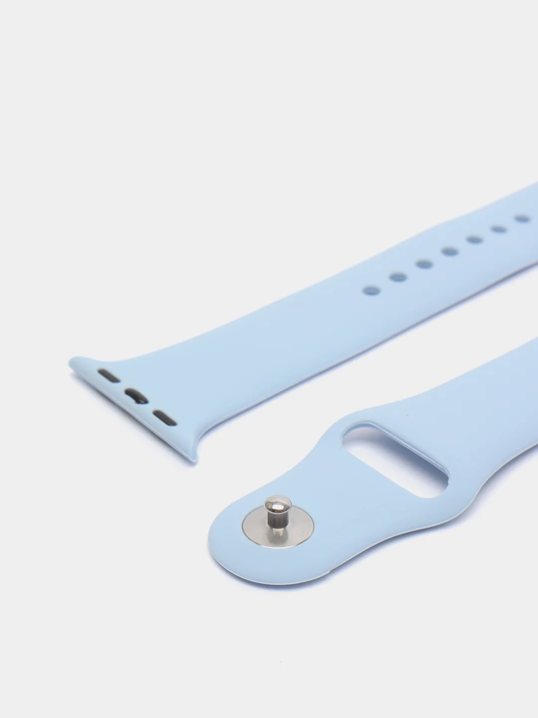 Небесно-голубой ремешок для Apple Watch + чехол со стеклом