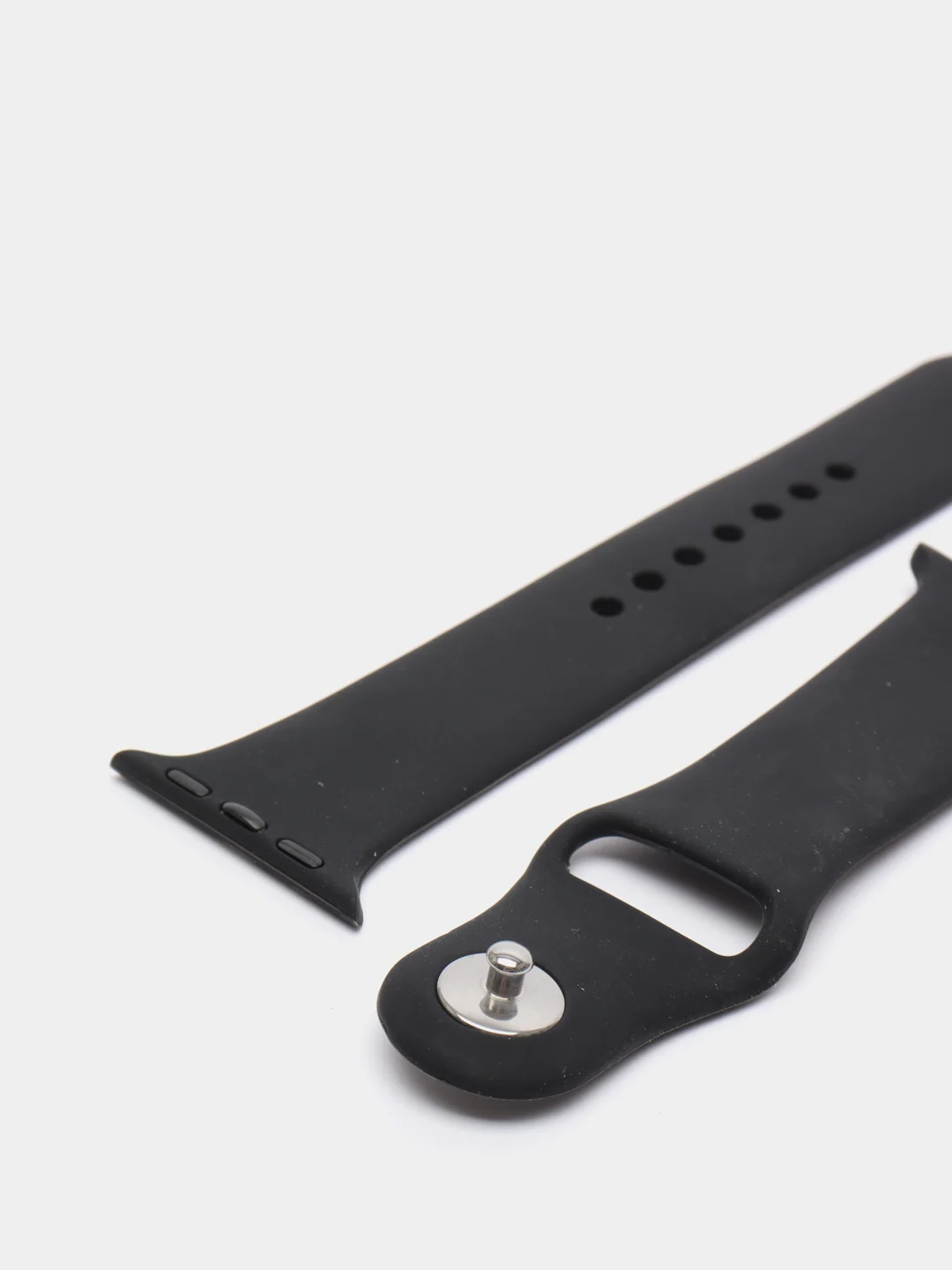 Черный ремешок для Apple Watch + чехол со стеклом
