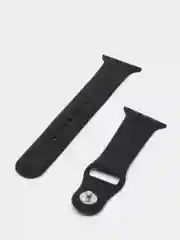 Черный ремешок для Apple Watch + чехол со стеклом
