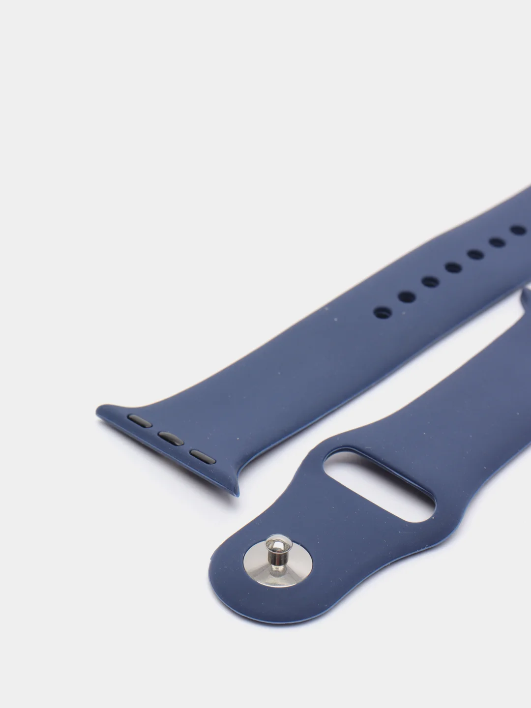 Темно-синий ремешок для Apple Watch + чехол со стеклом