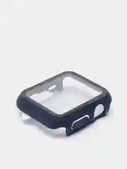 Темно-синий ремешок для Apple Watch + чехол со стеклом