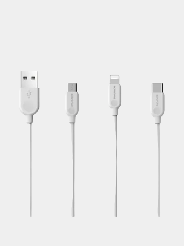 Зарядка для айфона, microUSB / Кабель lightning /для зарядки iPhone Borofone BX14, 3A/2,4A