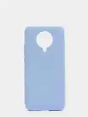 Небесно-голубой чехол Xiaomi Redmi K30 Pro / Poco F2 Pro с закрытым низом и бархатом внутри Silicone Cover
