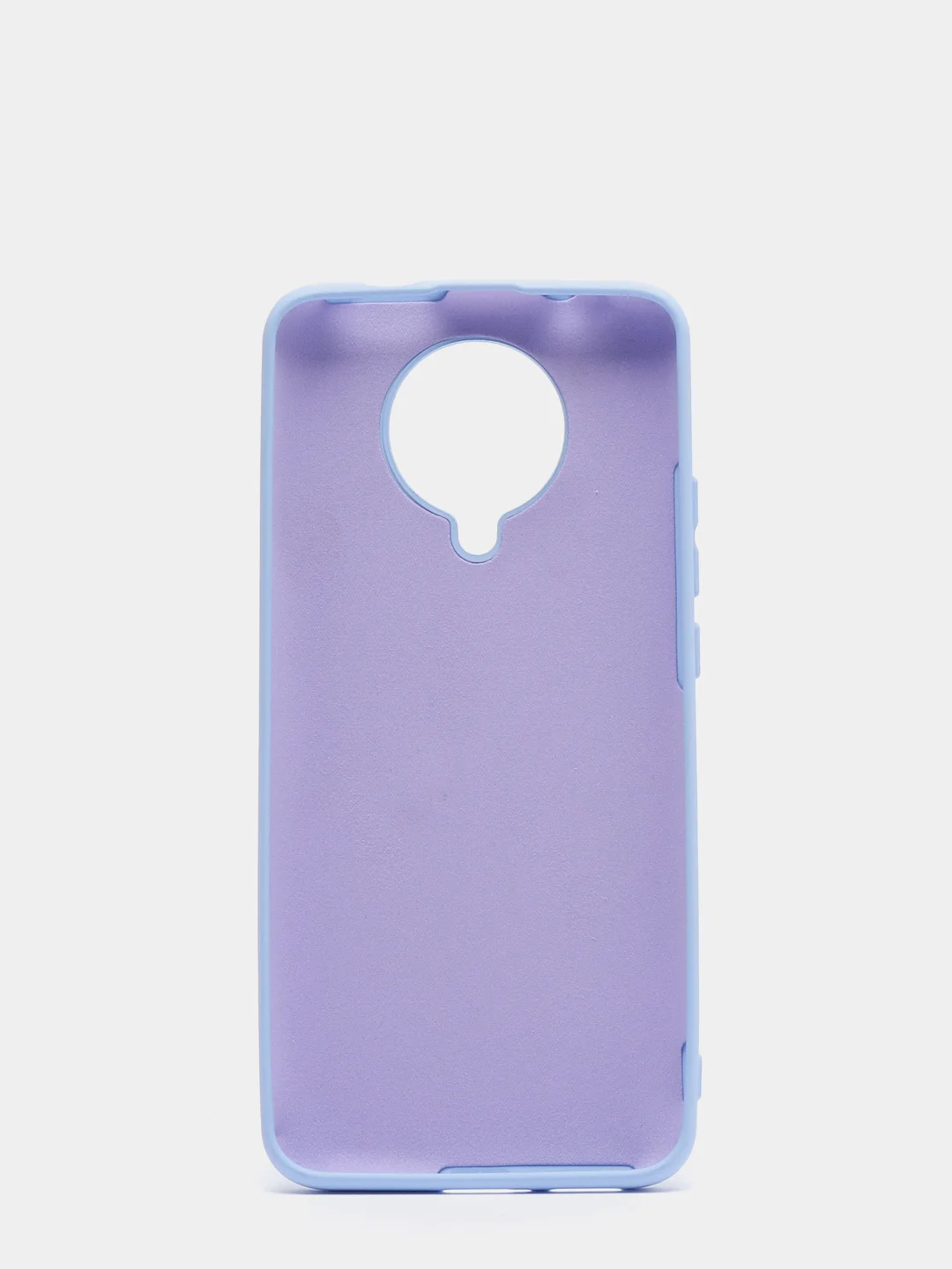 Небесно-голубой чехол Xiaomi Redmi K30 Pro / Poco F2 Pro с закрытым низом и бархатом внутри Silicone Cover