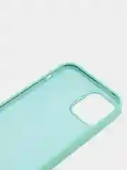 Мятный чехол Silicone Case для iPhone 12 / iPhone 12 Pro, закрытый низ