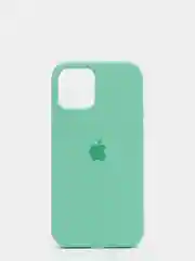 Мятный чехол Silicone Case для iPhone 12 / iPhone 12 Pro, закрытый низ
