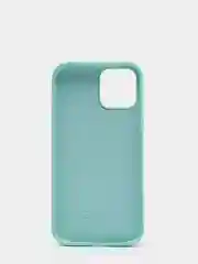 Мятный чехол Silicone Case для iPhone 12 / iPhone 12 Pro, закрытый низ