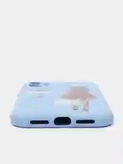 Ледяной чехол для iPhone 11, 12 с бархатной подкладкой с картинкой / рисунком