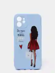 Ледяной чехол для iPhone 11, 12 с бархатной подкладкой с картинкой / рисунком