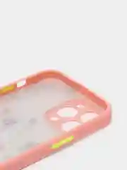Розовый чехол для айфон (iPhone) 11 13 14 15 / 7 / 8 Plus / SE2 Pro Max XR про макс пластиковый
