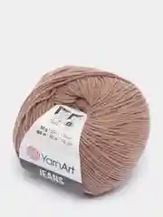 Коричневый пряжа YarnArt Jeans, 50 г, 160 м