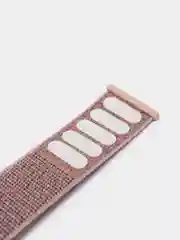 Бежевый меланж нейлоновый ремешок на липучке для Apple Watch