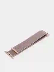Бежевый меланж нейлоновый ремешок на липучке для Apple Watch