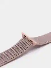 Бежевый меланж нейлоновый ремешок на липучке для Apple Watch