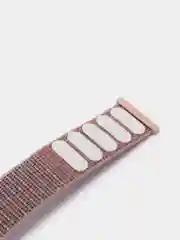 Бежевый меланж нейлоновый ремешок на липучке для Apple Watch