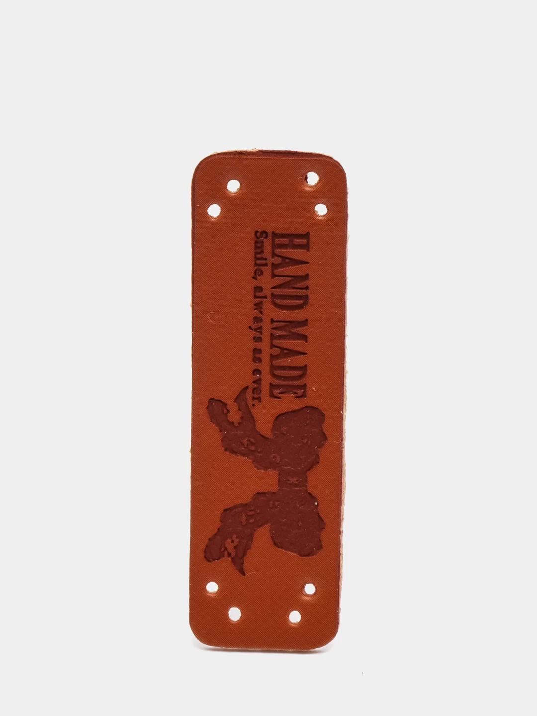 Желтый бирки "Hand made", 5 штук, экокожа
