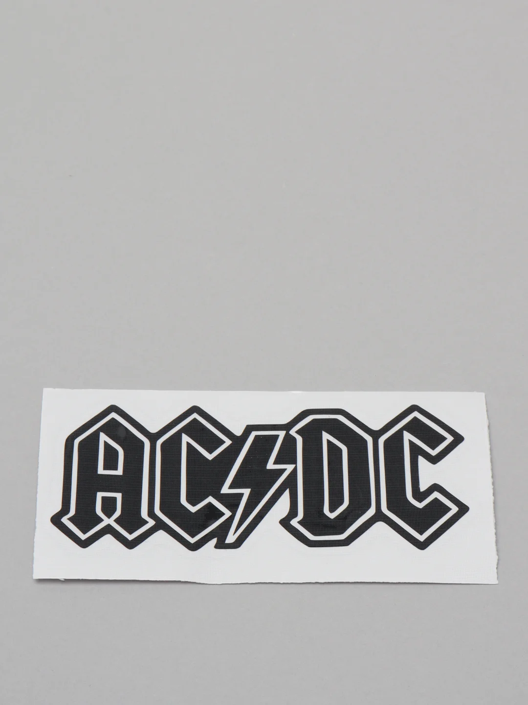 Черный наклейка AC/DC "Эй-си/ди-си", без фона, на любую поверхность