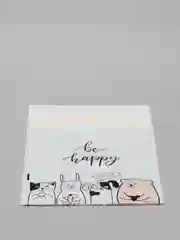 Пакет подарочный с лентой "Be happy", 20 х 30 см, 40 мкм