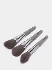 Серый косметический набор кистей для макияжа, 9 штук