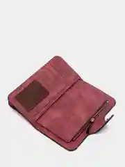 Багровый кошелек женский  Baellerry из замшевой экокожи, 10 цветов