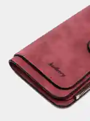 Багровый кошелек женский  Baellerry из замшевой экокожи, 10 цветов