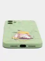 Зелёный хаки чехол силиконовый Pokemon "Пикачу" для iPhone 7/8 Plus/XS/XR/SE Max/11/12 Pro Max/13