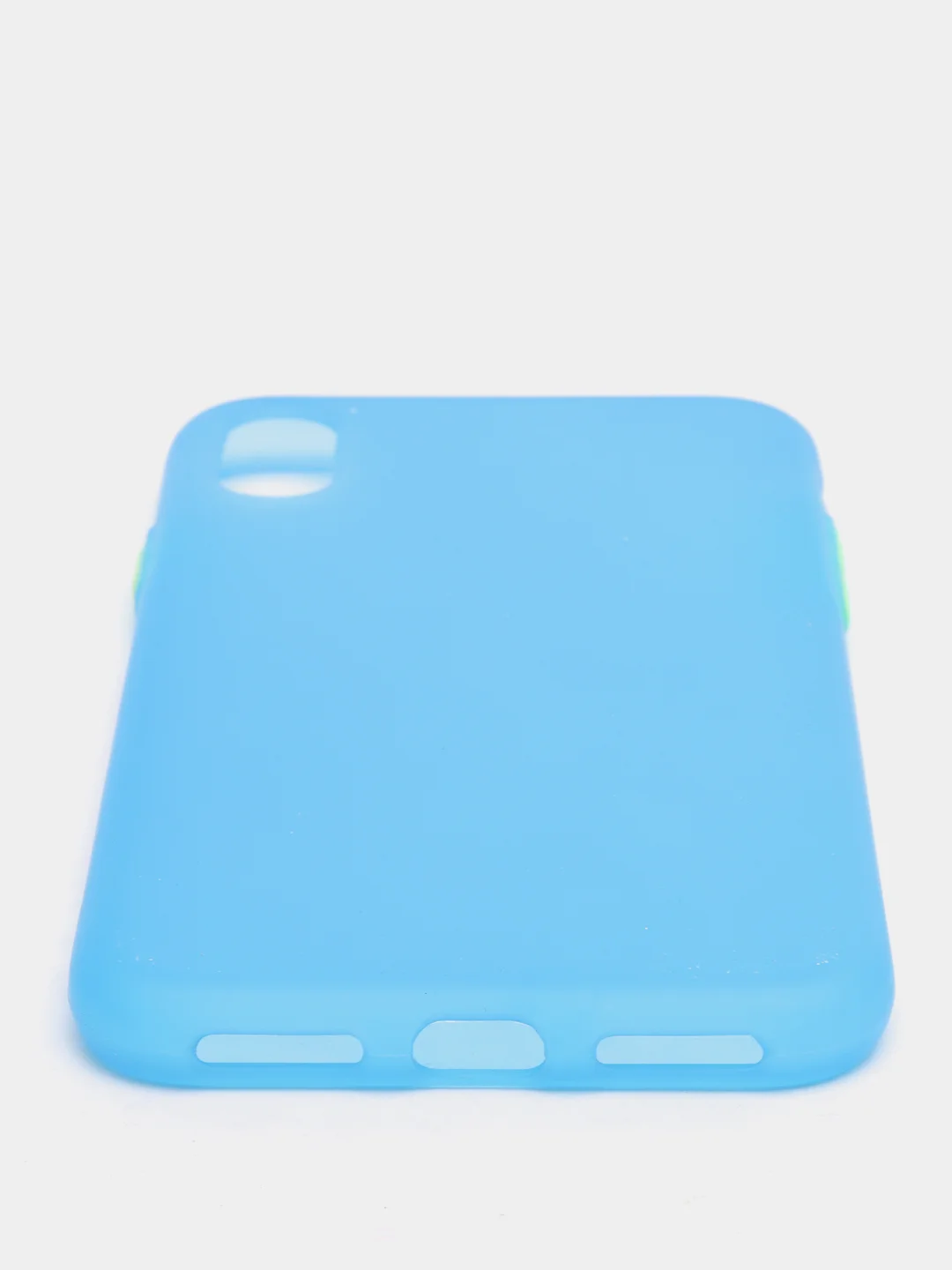 Синий матовый силиконовый чехол iPhone X, XS