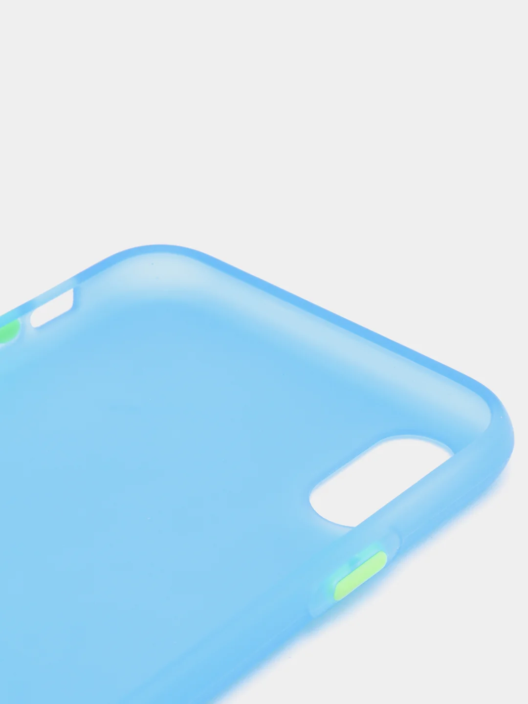 Синий матовый силиконовый чехол iPhone X, XS