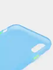 Синий матовый силиконовый чехол iPhone X, XS