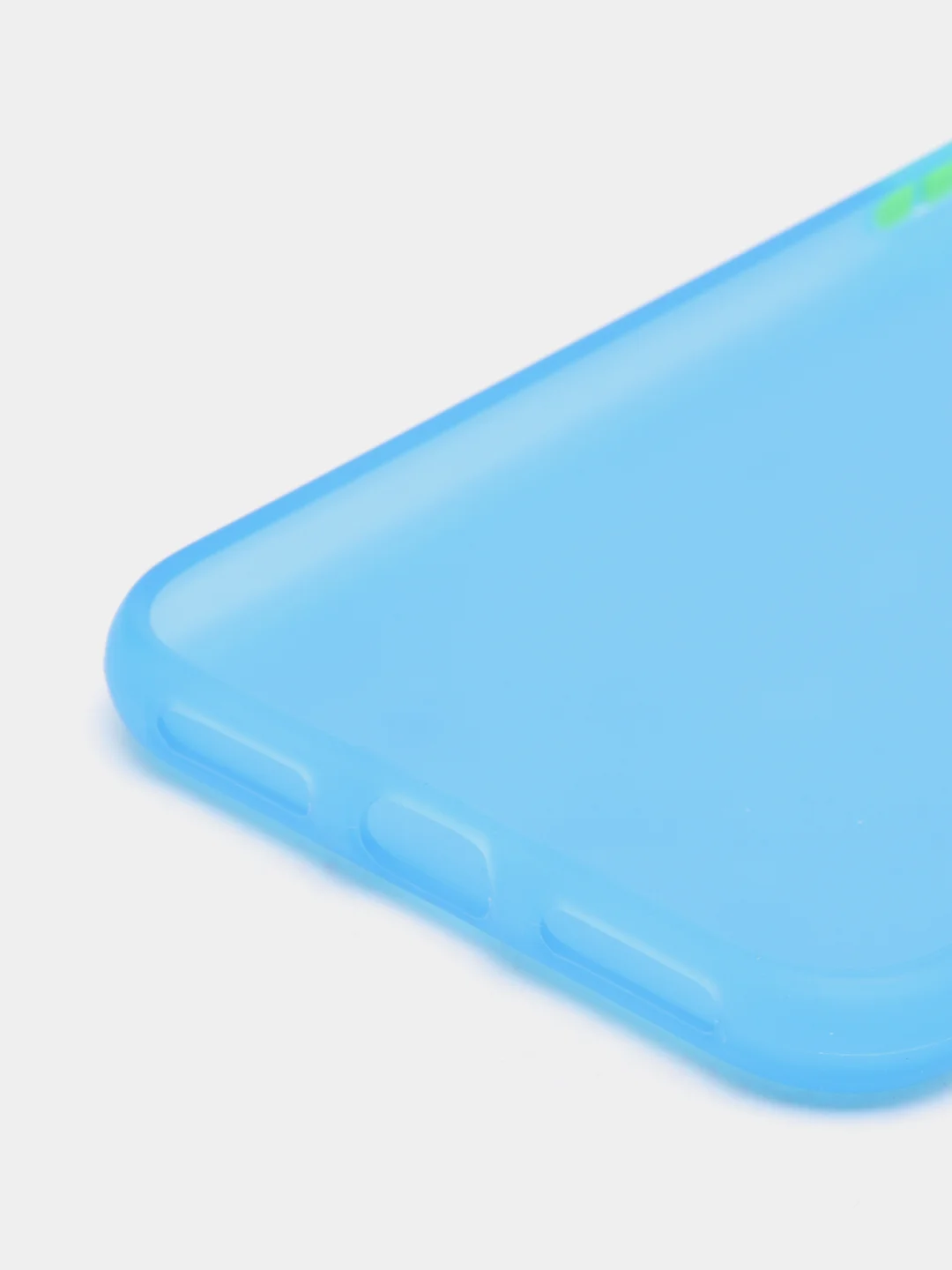 Синий матовый силиконовый чехол iPhone X, XS