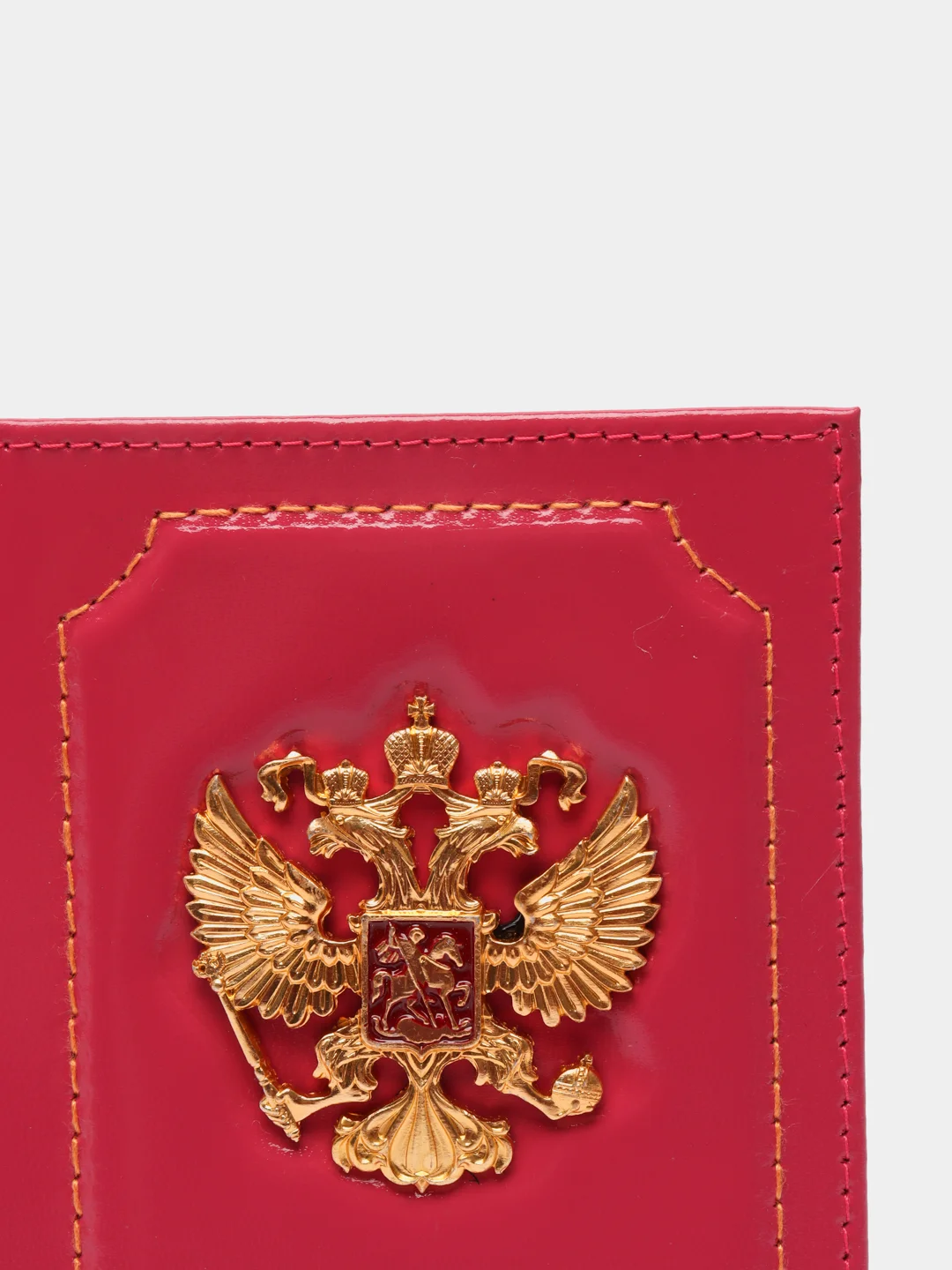 Розовый обложка на паспорт из натуральной кожи