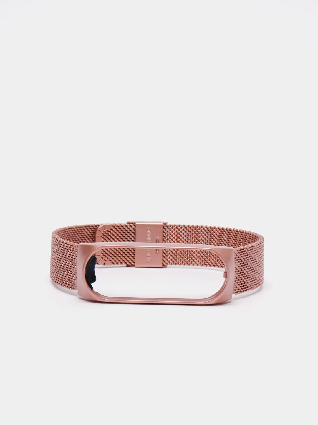 Розовый металлический ремешок для Xiaomi  Mi Band 3 и Band 4