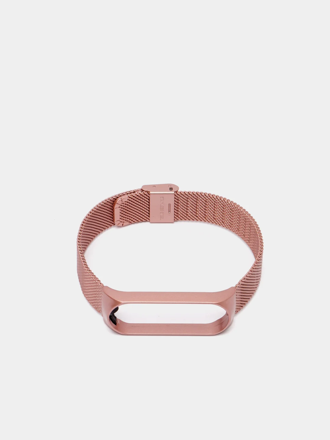 Розовый металлический ремешок для Xiaomi  Mi Band 3 и Band 4