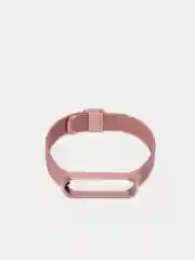 Розовый металлический ремешок для Xiaomi  Mi Band 3 и Band 4
