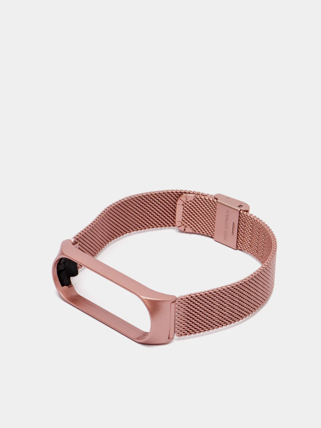 Розовый металлический ремешок для Xiaomi  Mi Band 3 и Band 4