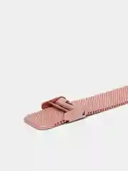 Розовый металлический ремешок для Xiaomi  Mi Band 3 и Band 4