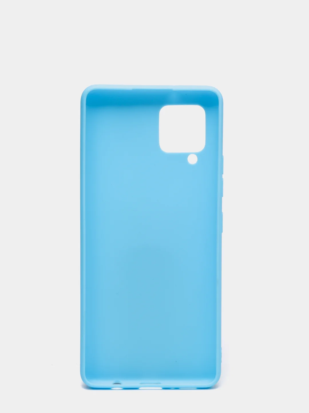 Голубой чехол для Samsung Galaxy A42 силиконовый матовый