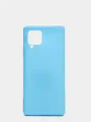 Голубой чехол для Samsung Galaxy A42 силиконовый матовый
