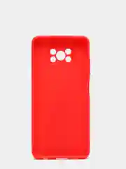 Красный чехол на Xiaomi Poco X3 (NFC) / X3 Pro силиконовый, сяоми поко