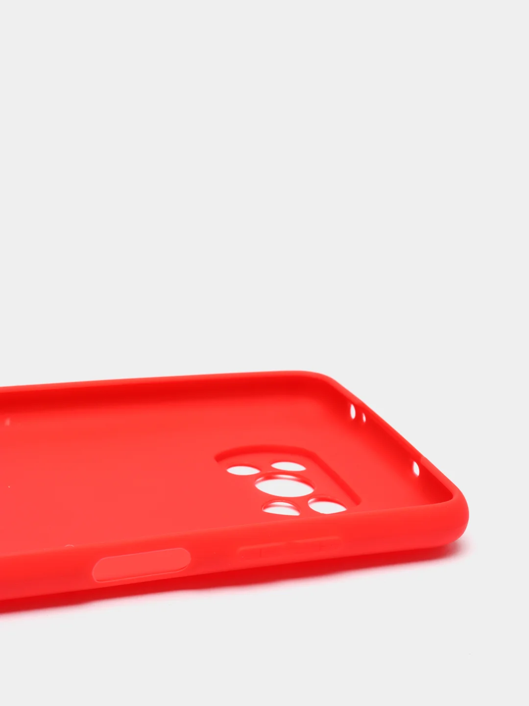 Красный чехол на Xiaomi Poco X3 (NFC) / X3 Pro силиконовый, сяоми поко