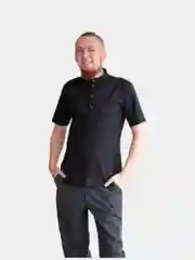 Черный китель поварской ALFIN uni, мужской, черный