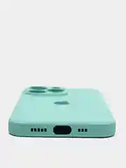 Мятный чехол на iPhone 11, 13, 12, XR, Pro, Max, Mini, бархатный